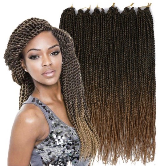 NEW 6 Pk 14 Inch T1B/27 Twist Braids Crochet Hair 24 Strands Per Pk 144 Strands