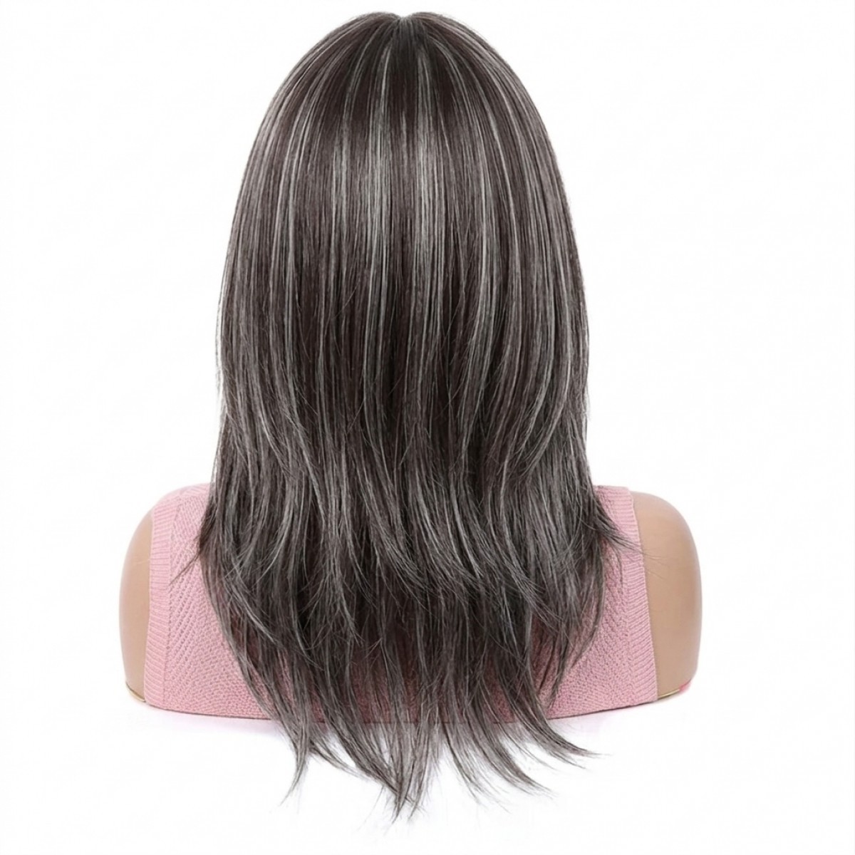 Cosplay Wigs With Bangs Short Straight Synthetic Hair Mixed Brown blonde