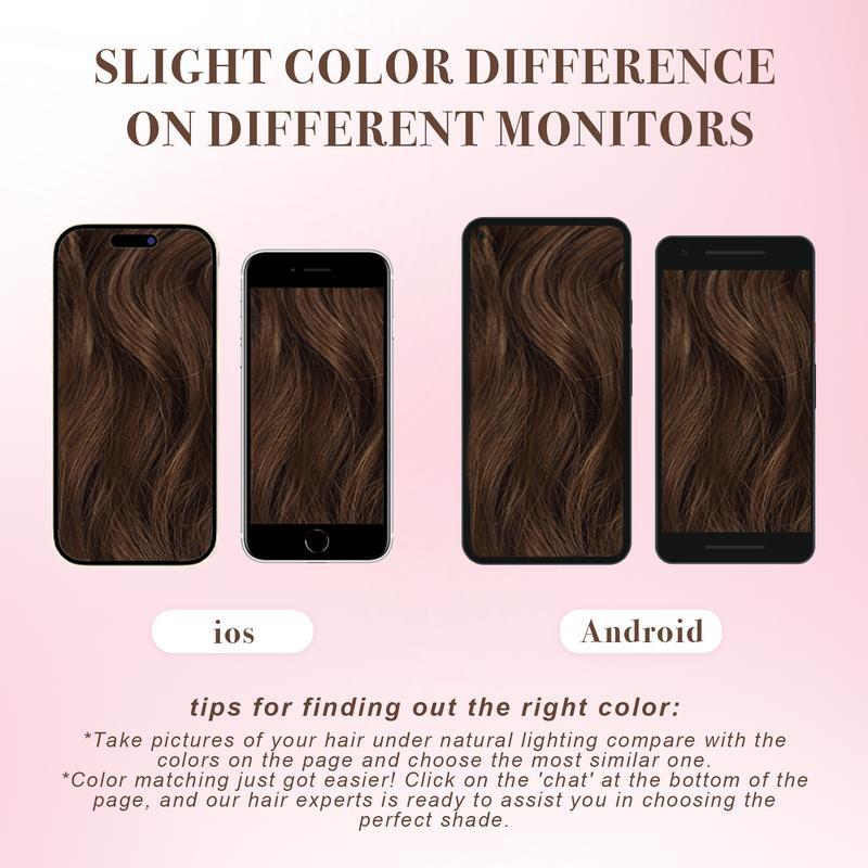 4 Pieces Clip In Hair Extensions Real Thick Full Head Hair 100% Natural as Human