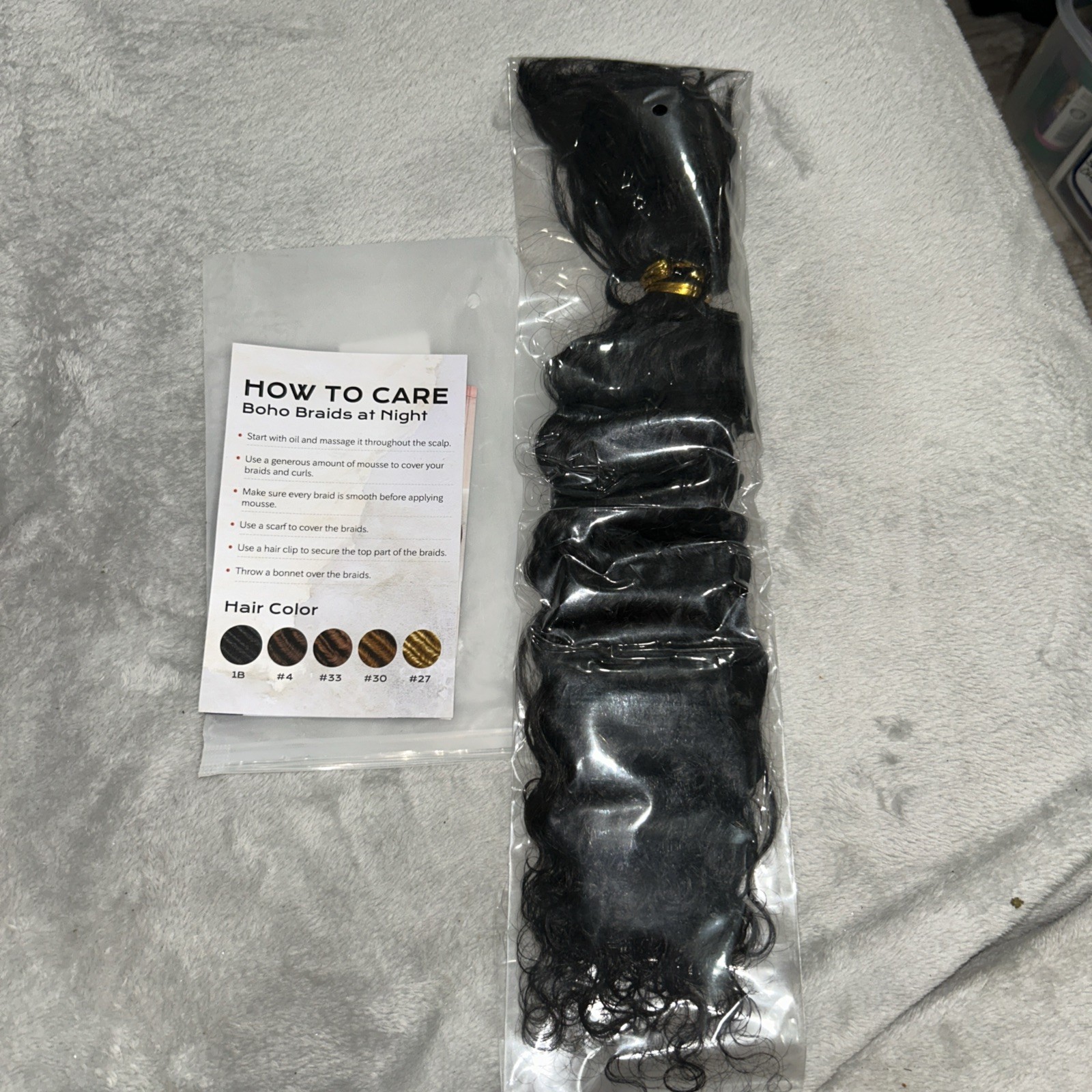BLL Human Hair Pre-decided Deep Weave Boho Bulk Hair For Braiding 14” New