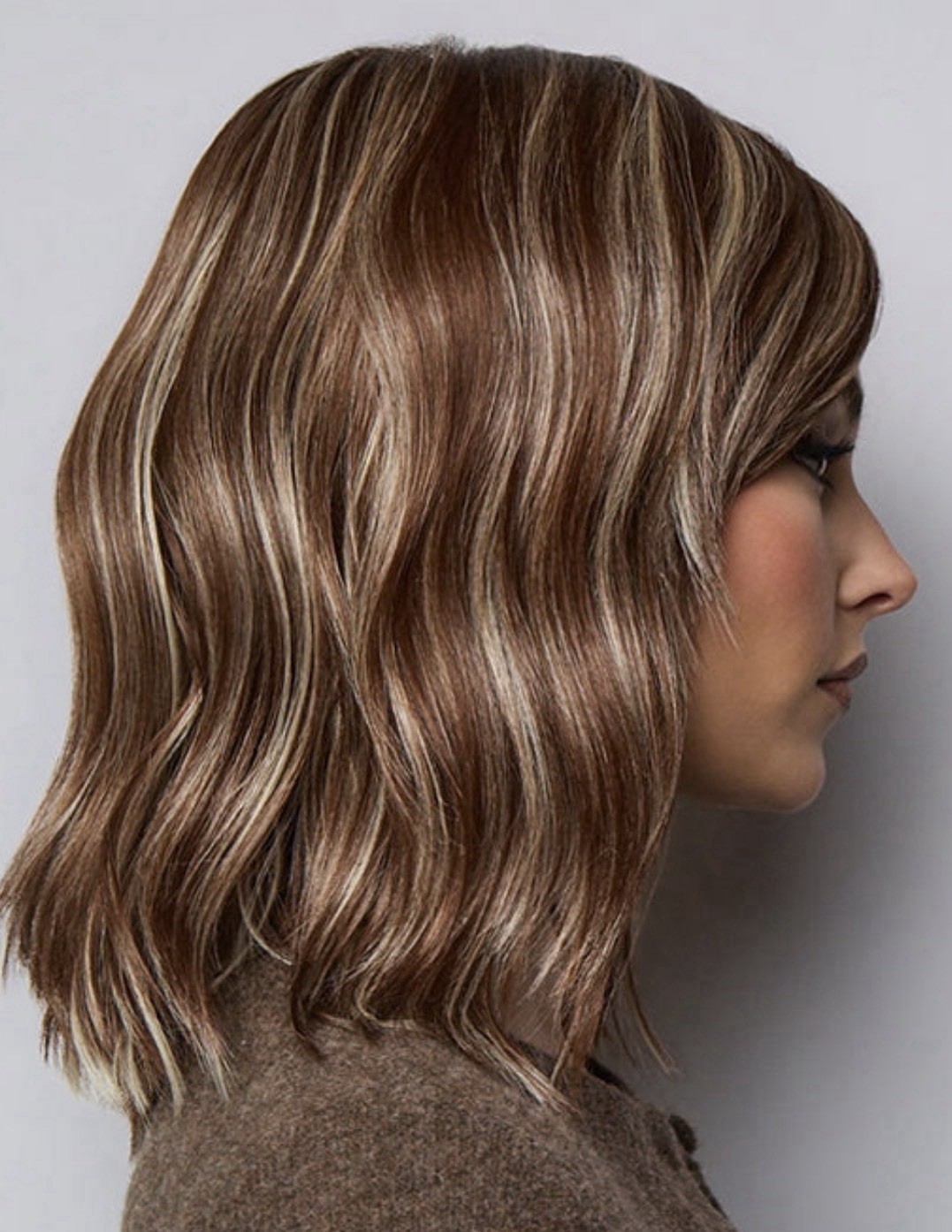 Rene of Paris Smooth Wavez HF Synthetic Wig Color snowy umber Lace Front