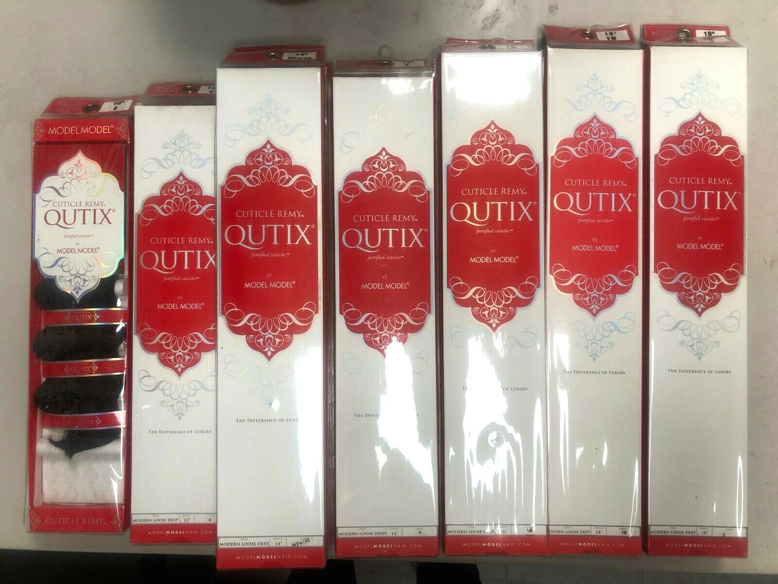 Model Model Cuticle Remy Qutix 100% Human Hair Remi Yaky [MODERN LOOSE DEEP]