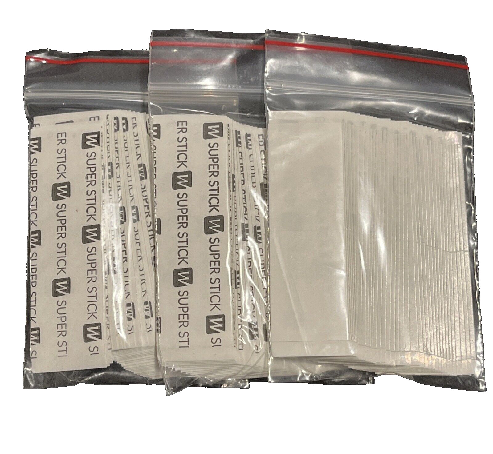 WALKER TAPE Super Stick Tape-108 Strips 1″ x 3 Poly Wig System Tape -3 Pack -NEW
