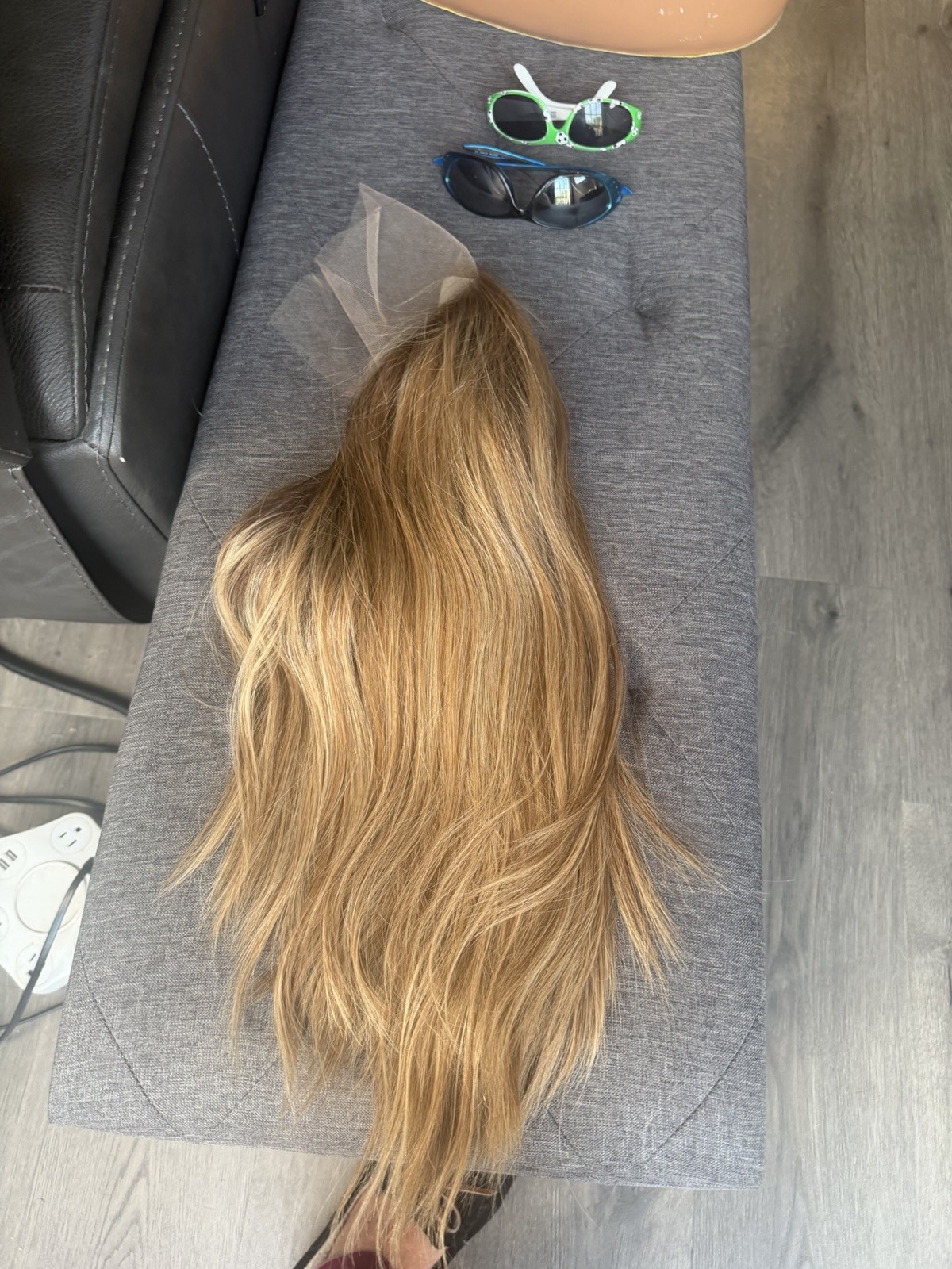human hair lace Top European Hand tied Wig 18 Inches Size Small