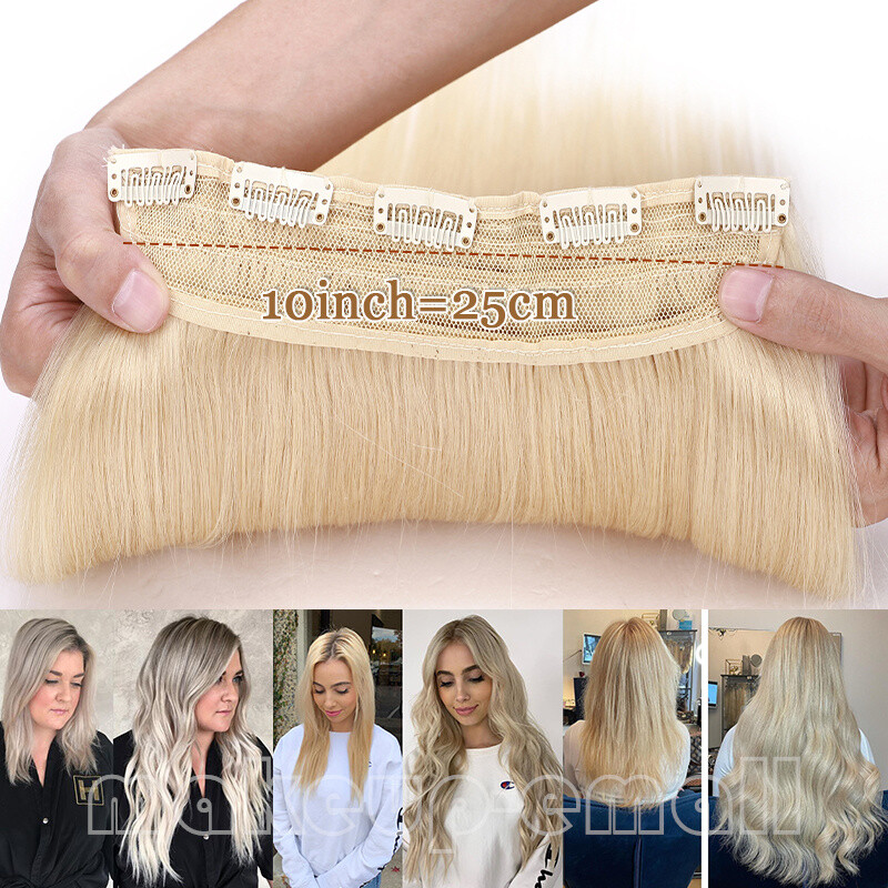 8″-24″ Clip In One Piece Real Remy Human Hair Extensions 3/4 Full Head Wefts USA