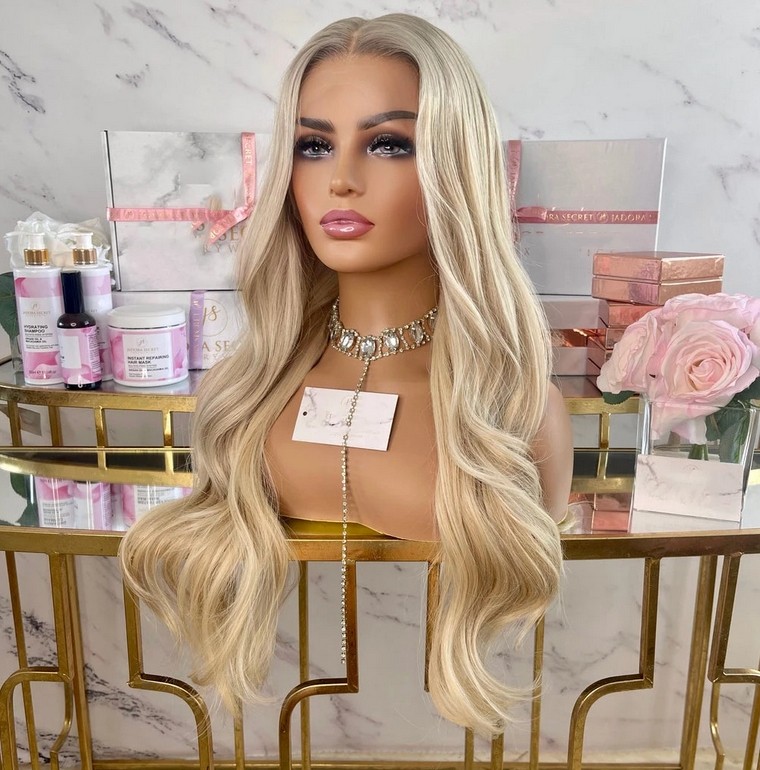 Ombre Honey Blonde 100% Virgin Human Hair Wig 13×4 Lace Front Wig