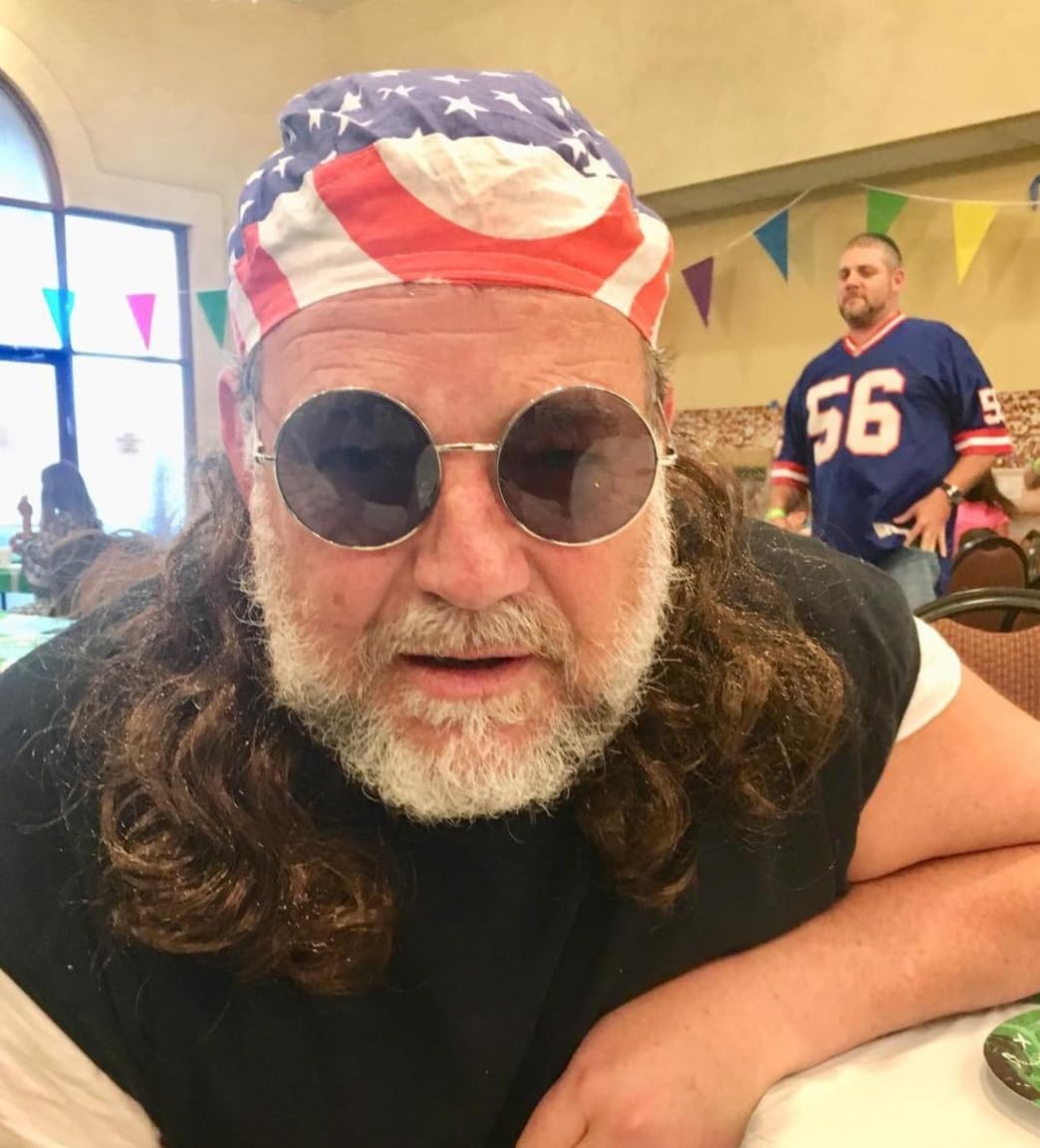 Lightweight Patriotic Mullet Wig Skull Cap – Fun Headpiece for Celebrations