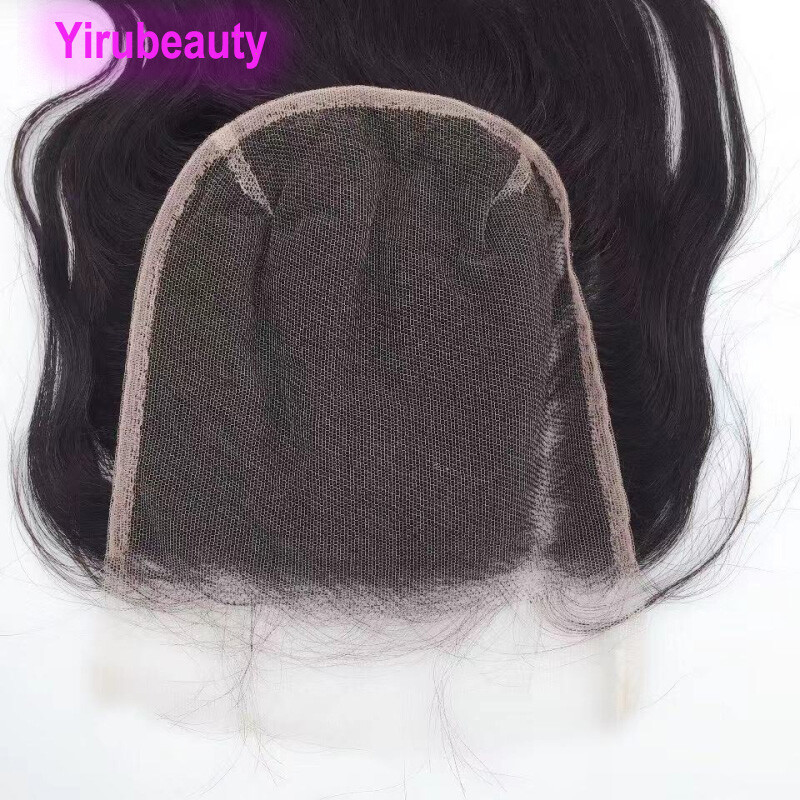 HD 7*7 Lace Closure Straight Body Wave Peruvian 100% Human Hair Free Part