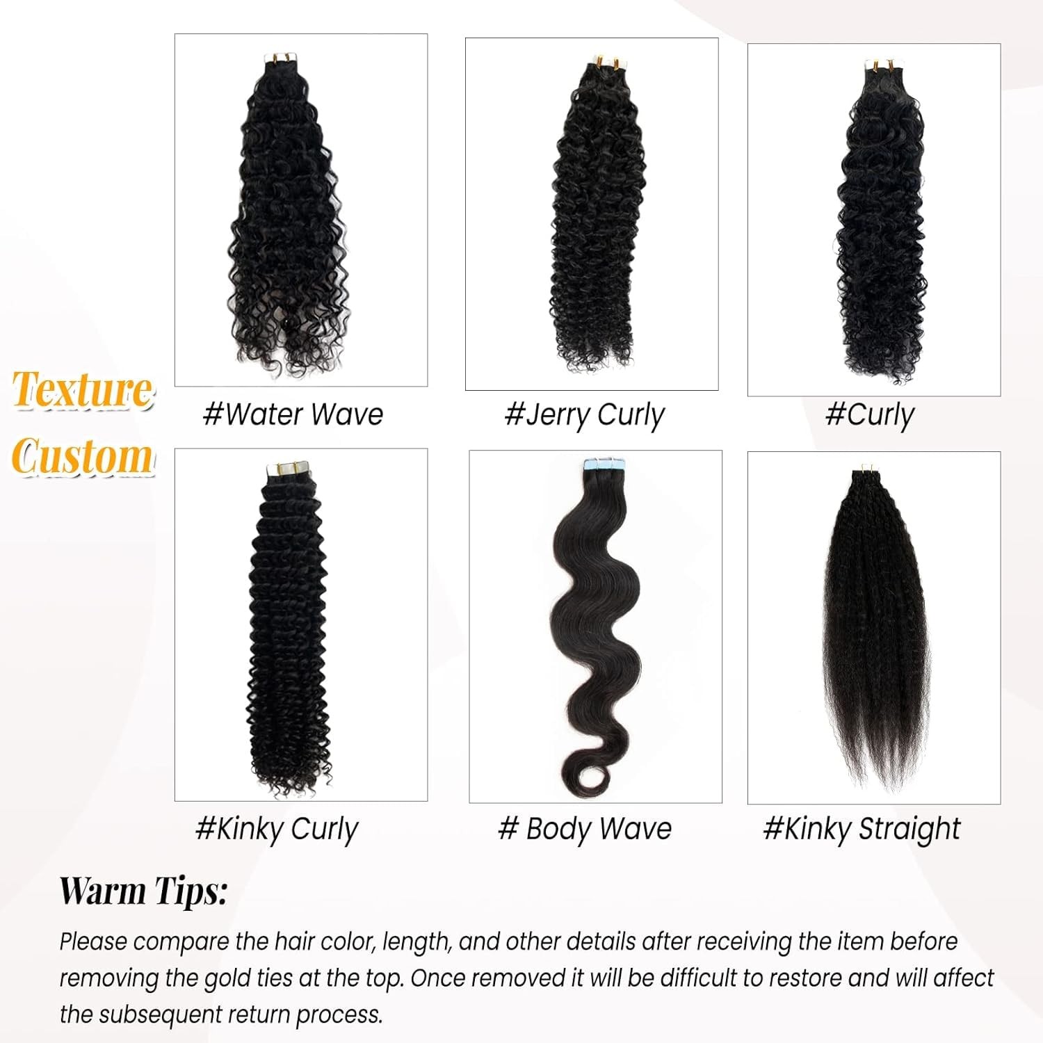 Valiilo Tape In Hair Extensions Jerry Curly 20 Pieces 50G 24 Inch Natural Black