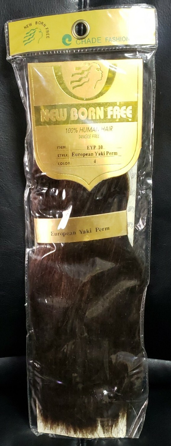 New Born Free Human Hair European Yaki Perm 10″ Color 4 EYP10