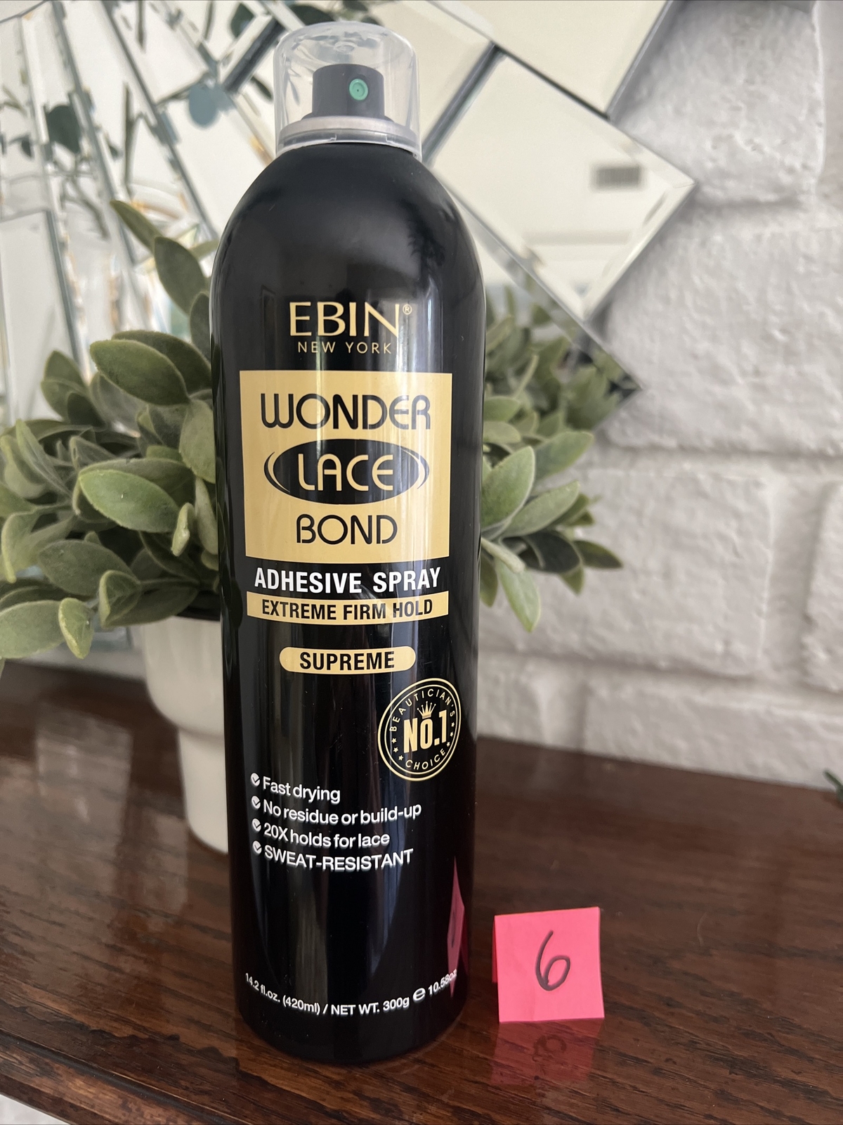 Ebin New York Wonder Lace Bond Adhesive Spray Extreme Firm Hold Spray 14.2 oz