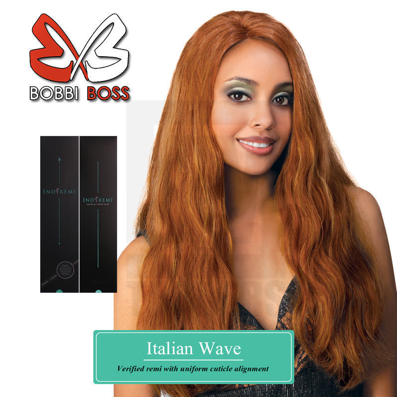 IndiRemi® Virgin Remi Hair Weave_ITALIAN_WAVE_WEAVING_14”_#1