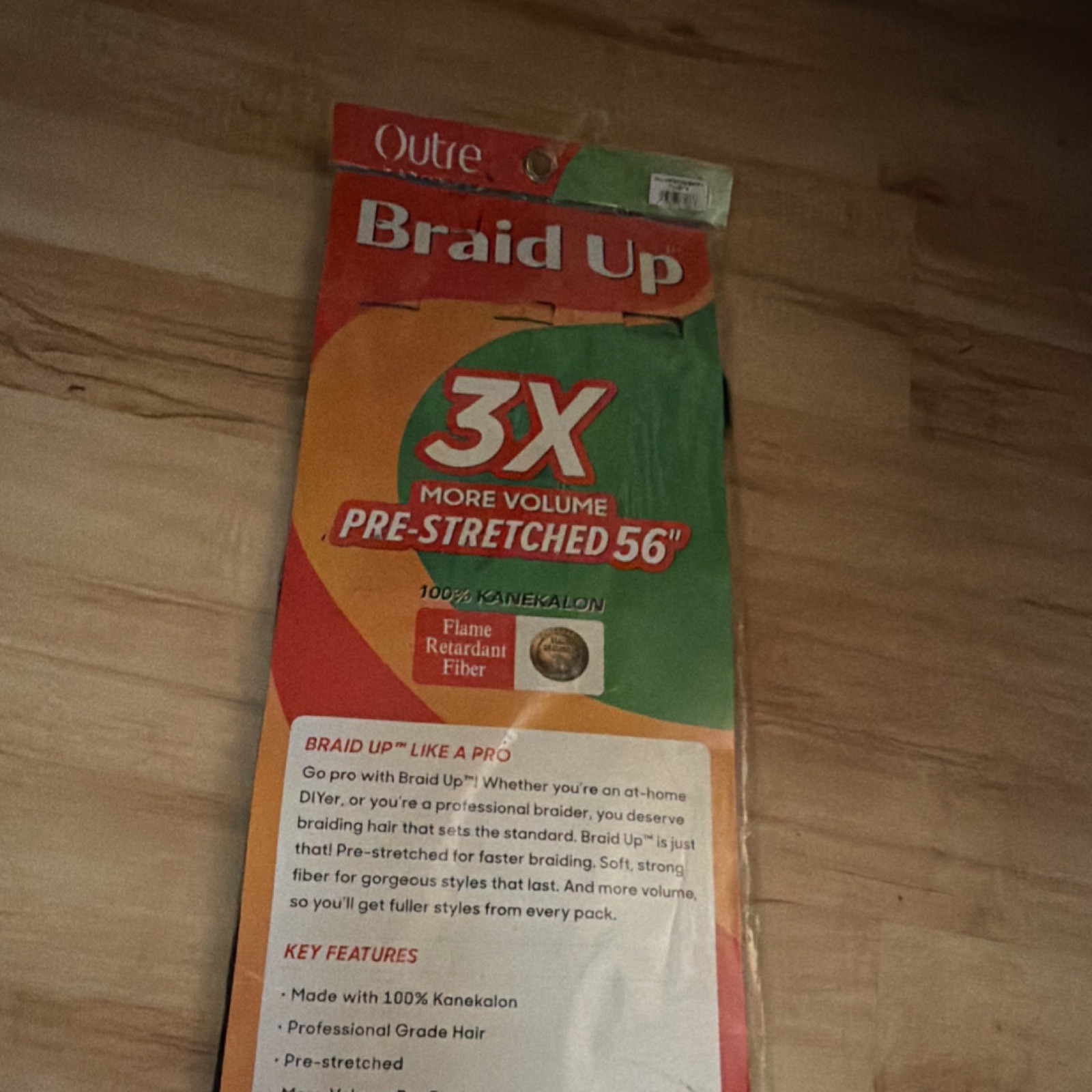 Outre 3X Pre-Stretched Kanekalon Braid Hair Extension 56″ 1B Flame Retardant