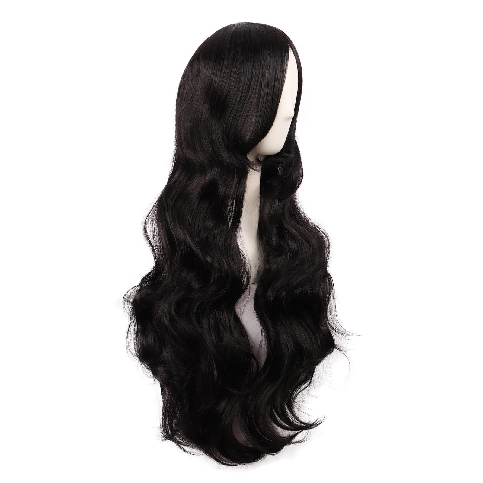 28 Inch/70 cm Long Wavy Fashion Charming Side Bangs Cosplay Party Curly Wig (…