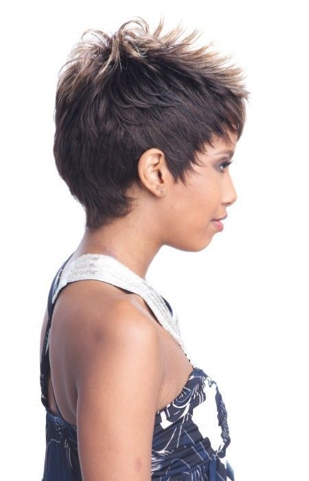 MOBY – VANESSA FASHION SYNTHETIC SHORT STRAIGHT SPIKE FULL WIG