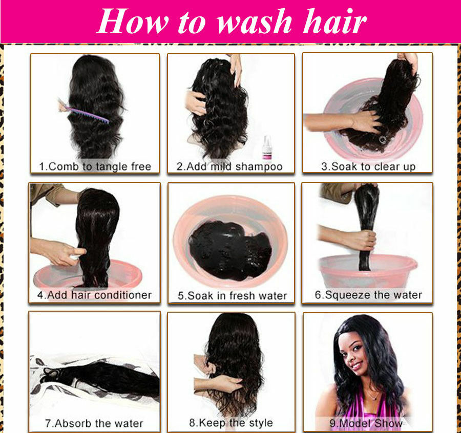 One Piece 100% Real Clip in Remy Human Hair Extensions Full Head Clip Hair Weft