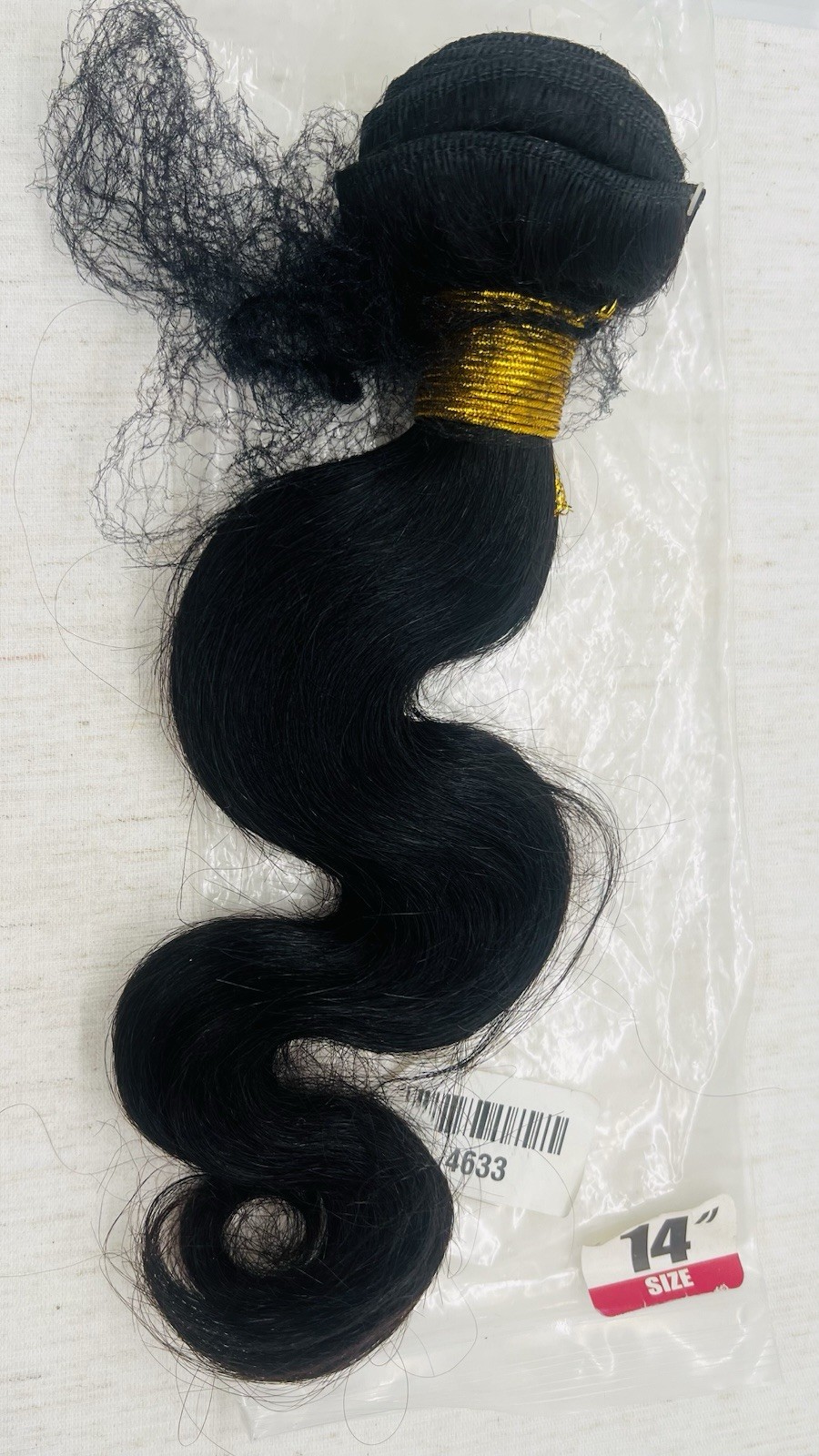 Body Wave Human Hair Style Extension Size 14” Natural Color Black A3 New