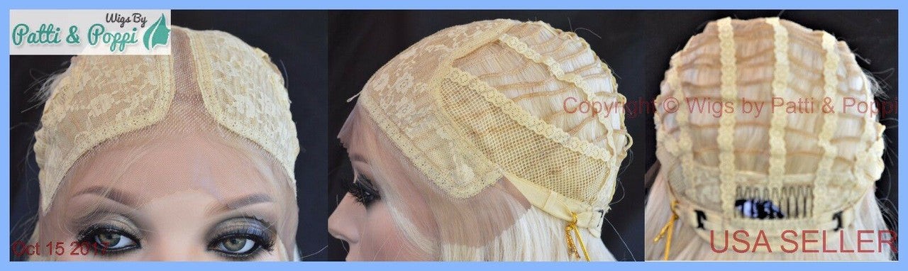 Lace Front Sepia Long Wavy Heat Friendly Wig Color 613 Unisex Adult