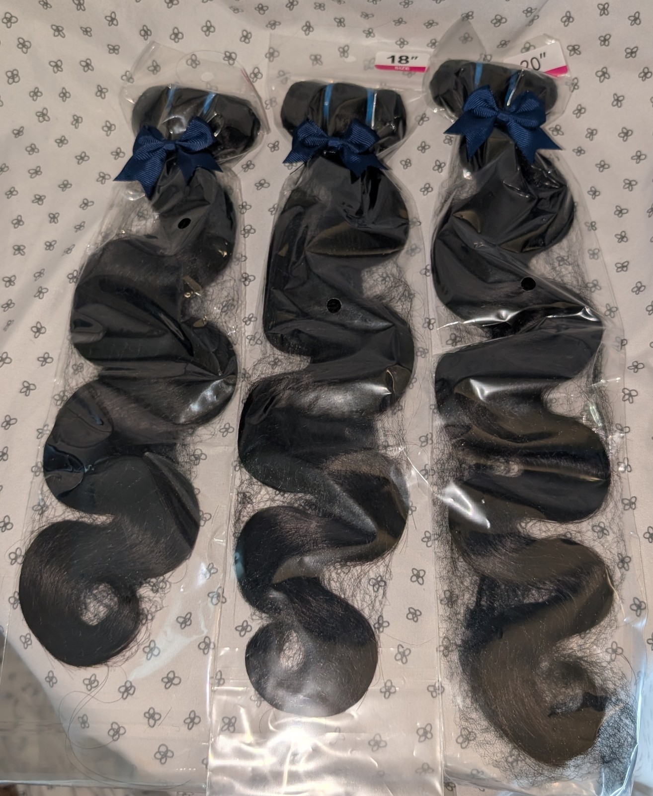 16A Quality Raw Indian Body Wave Human Hair Bundles 14” 16” 18” 3 Bundle Set GWP