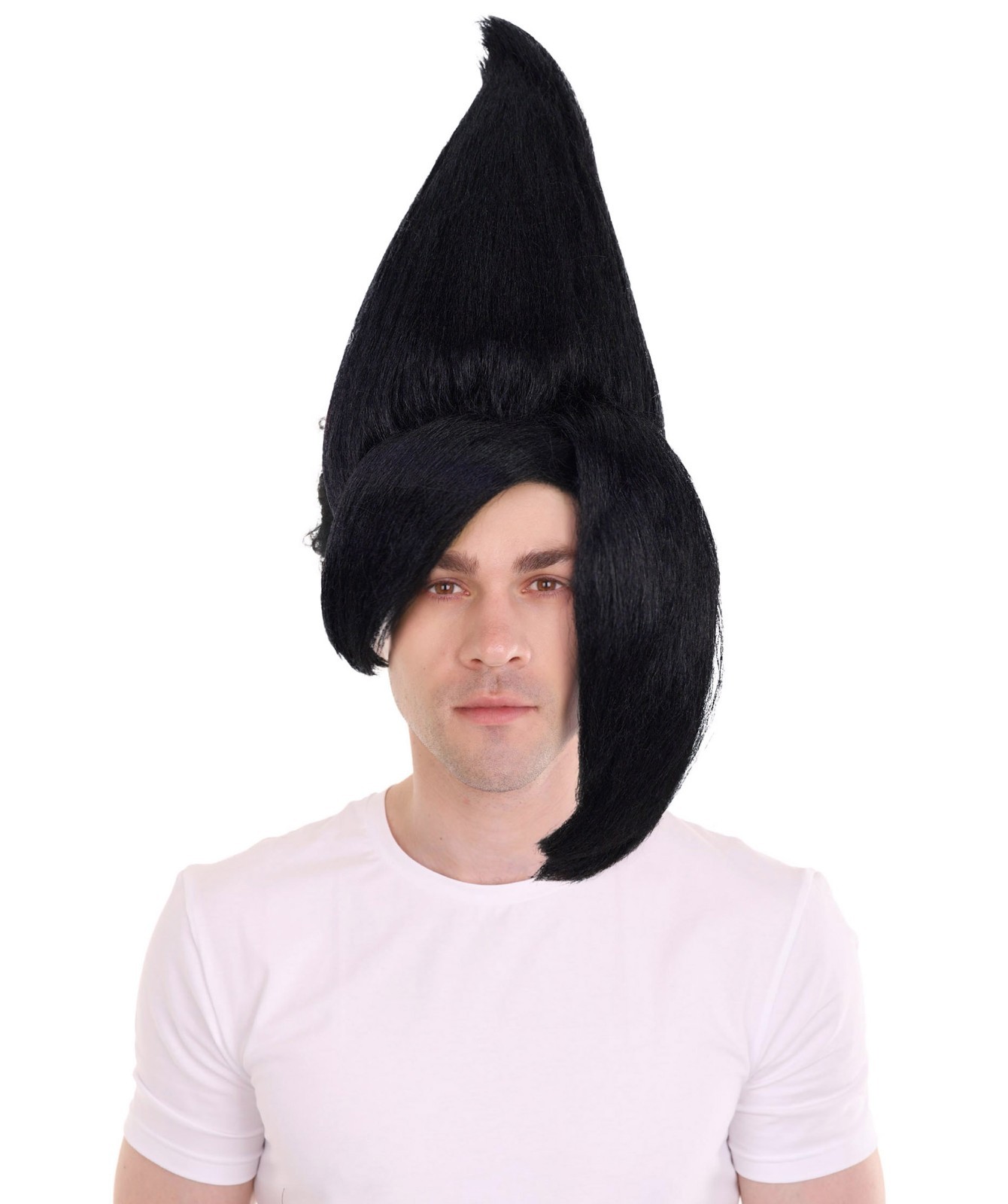 HPO Adult Men’s Tv Musical Movie Troll Spiked Wig, Multicolor Options