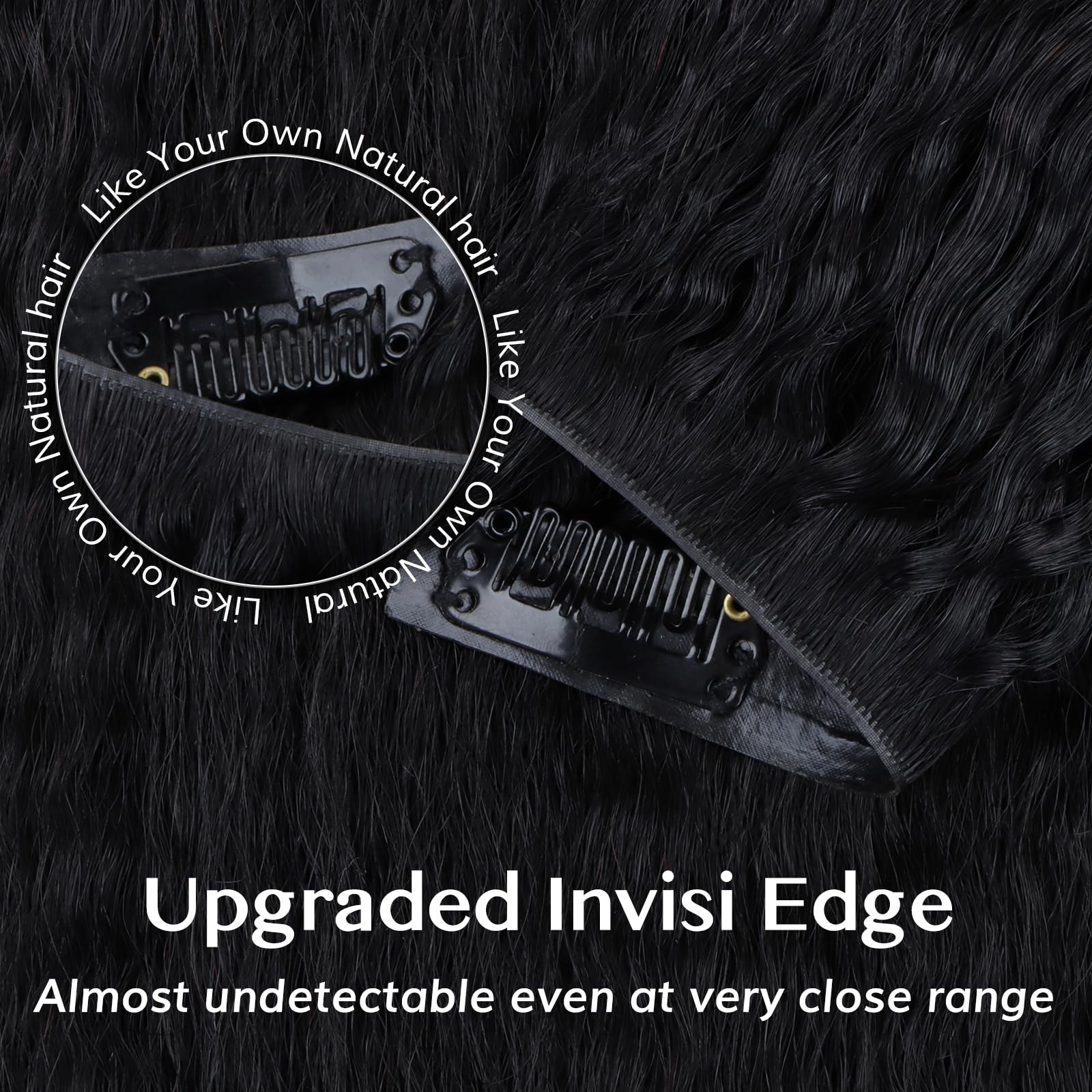 Idn Beauty 52 Invisible Clip In Hair Extensions Real Human Hair Combo Pack