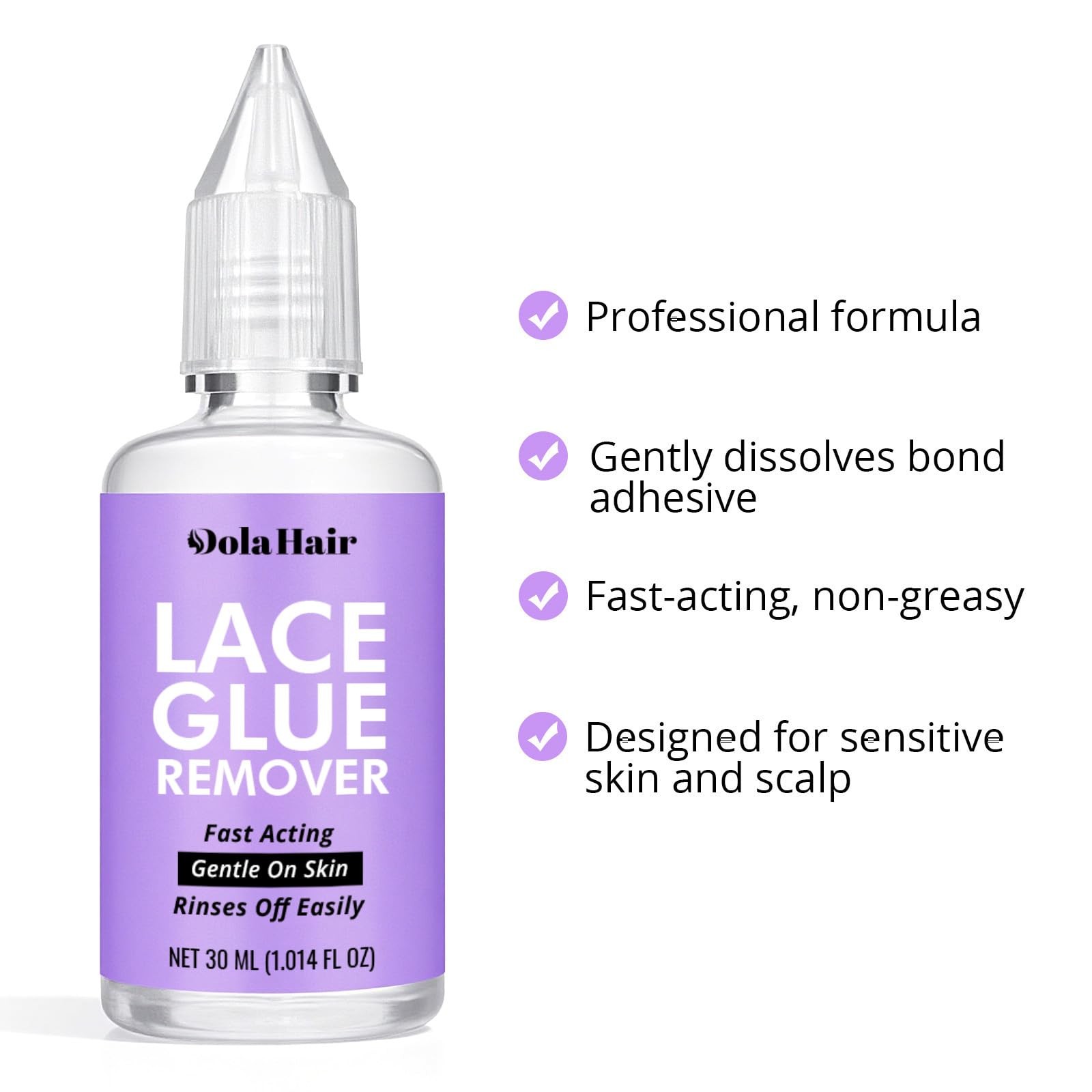 Dolahair Lace Wig Glue Kit Waterproof Lace Front Adhesive for Wigs Glue Kit3pcs