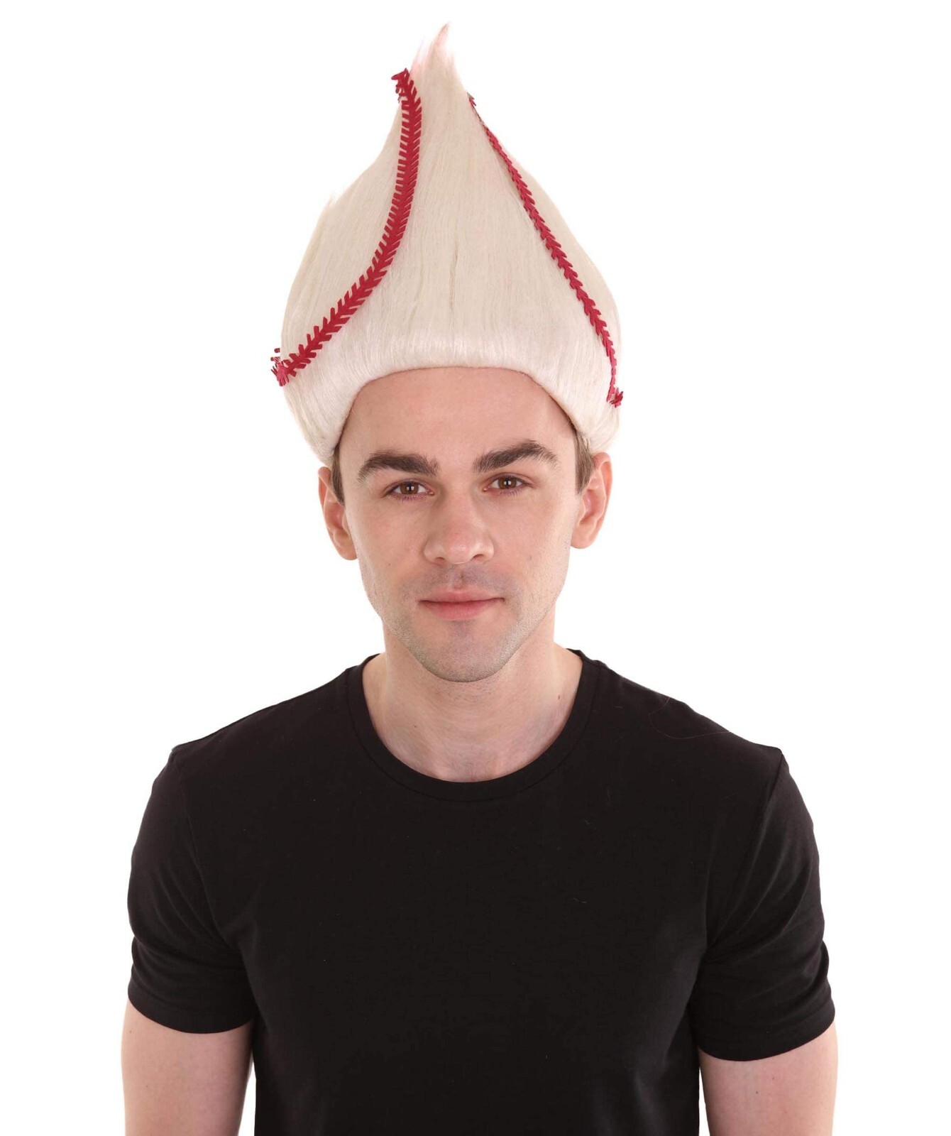 Baseball Unisex Wig | White Sport Wig | Premium Breathable Capless Cap HM-212