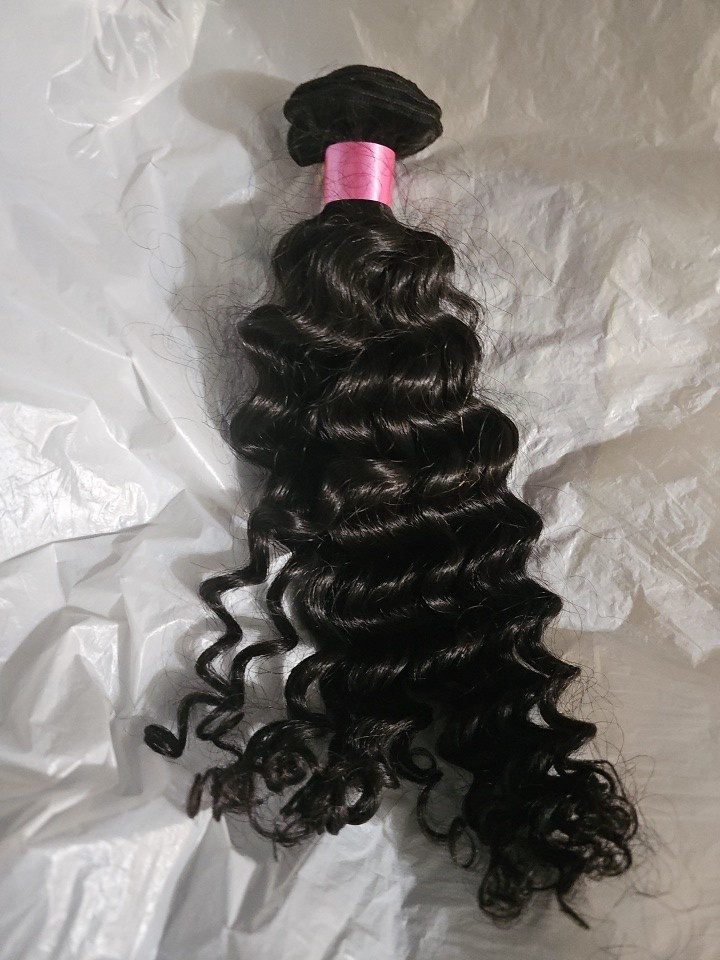 Deep Wave sew in Hair 3 Bundles 100% Indonesia Human Hair 12-10-10