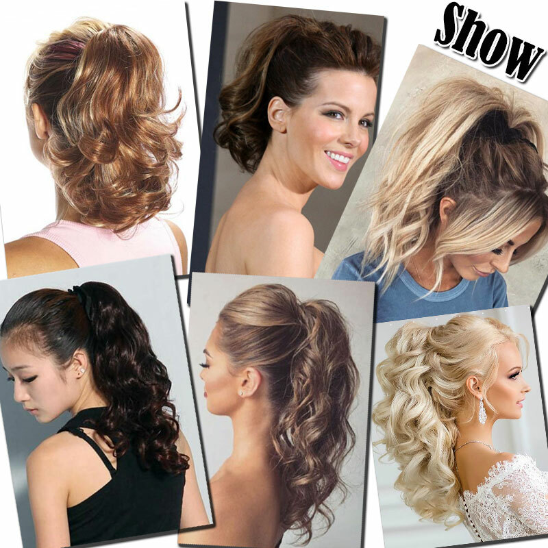 Real Thick Clip In Pony Tail Hair Extensions Claw Clip On Ponytail As Human Hair