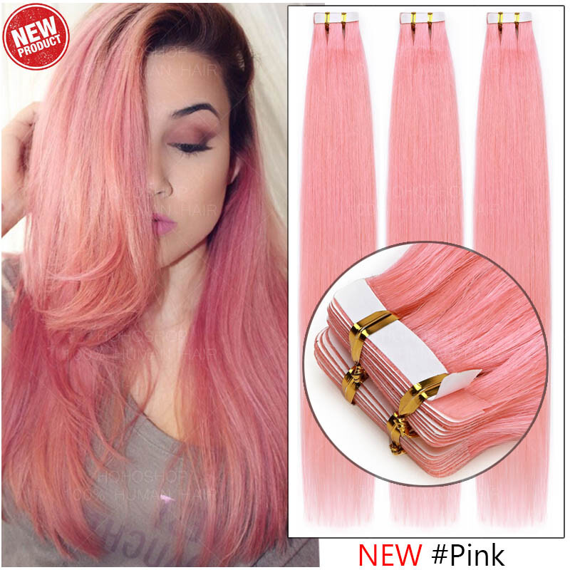 150G Real Thick Tape In /On Human Hair Extensions Real Full Head Skin Weft 60pcs