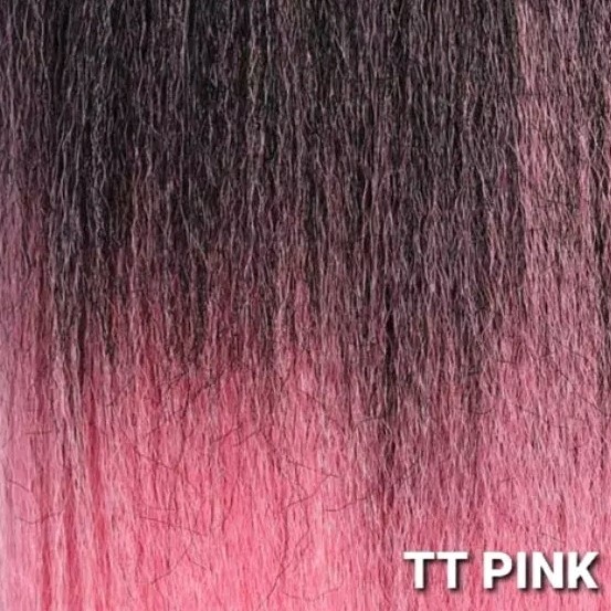 x2 Pink Ombre Kanekalon Jumbo Braiding Hair Extension 24″ Synthetic 100 TTPin