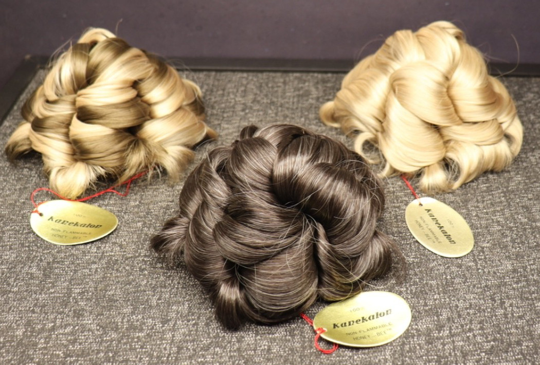 Vintage Lot of 3 Wigs Wiglets Honey Bee Bun Head Topper Hair Pieces NOS