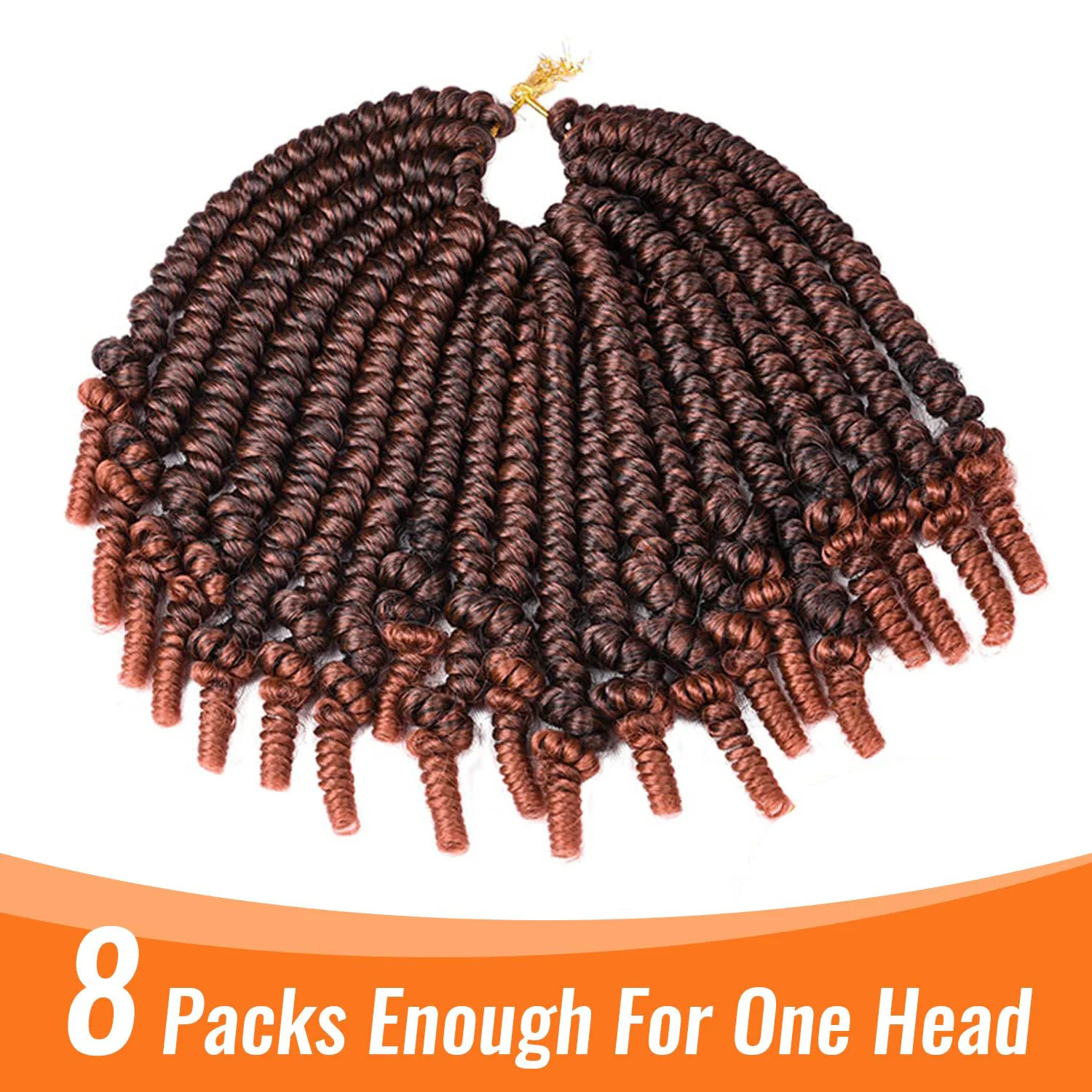 Passion Spring Twist Crochet Hair Pretwisted Pre Looped Braids Hair Extensions