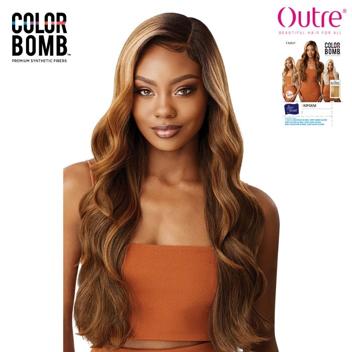 KIMANI by OUTRE COLOR BOMB Synthetic Soft Swiss Lace Front Wig