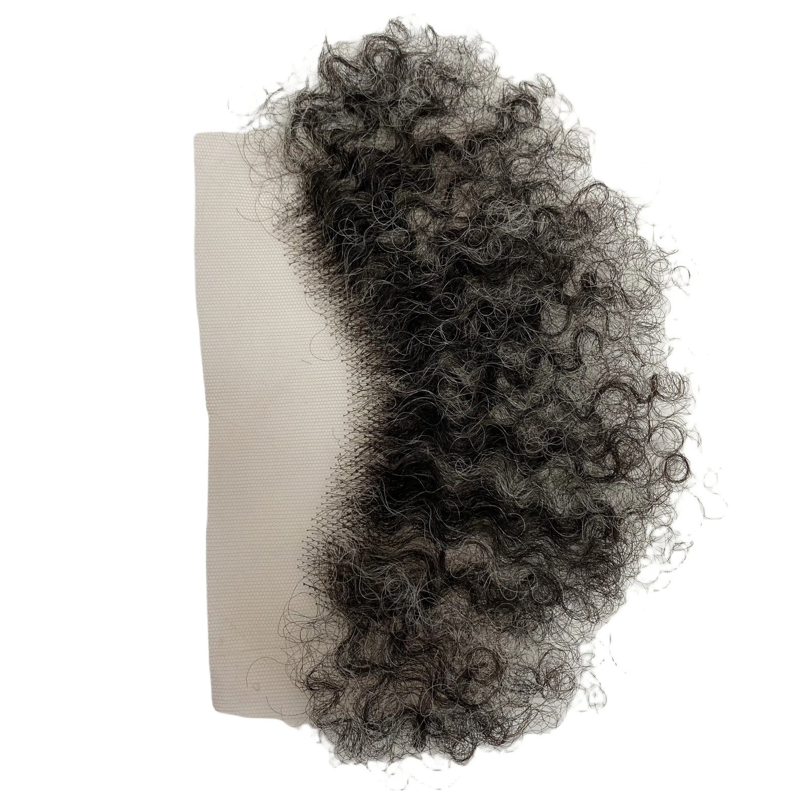 4mm Wave Human Hair 1b10 Grey Afro Hairline