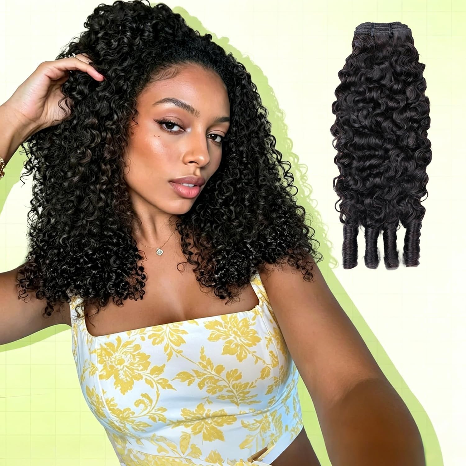 Burmese Curly Bundles Human Hair 100% Unprocessed Quick Weave Hair Water Wave 4A