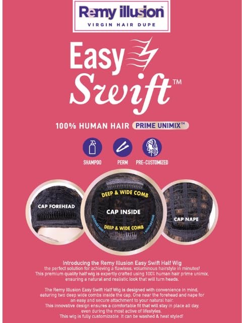 Remy Illusion Easy N Swift AGRA Half Human Hair feel Unimix – Deep & Wide Com…