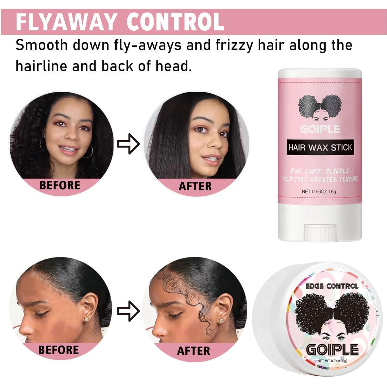 Lace Front Wig Glue Set Waterproof With Tools, Hair Wax Stick, Remover, Edge…