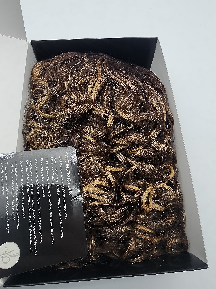 Toni B Irresistible Wig Shoulder Length Curls Brunette SEE PHOTOS FOR COLOR