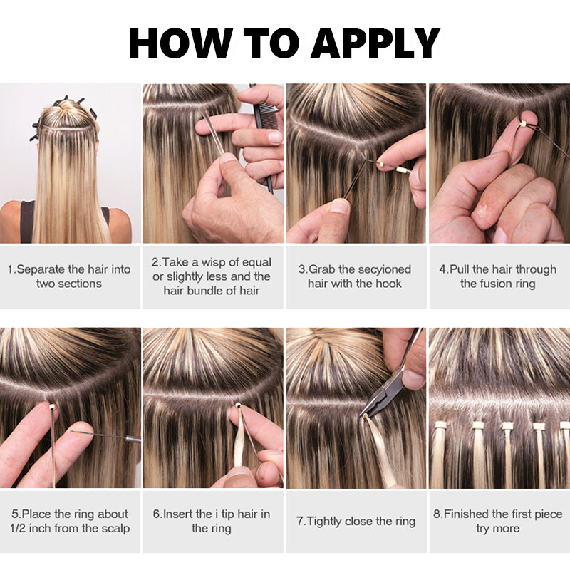 Highlight Stick I Tip Hair Extensions Real Human Remy Hair Full Head Thick 200g