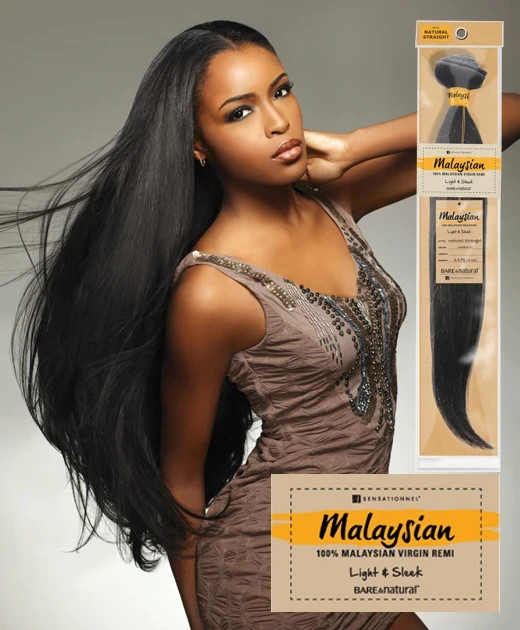 SENSATIONNEL 100% VIRGIN REMI BUNDLE HAIR BARE & NATURAL , 12 inch, 2 packs
