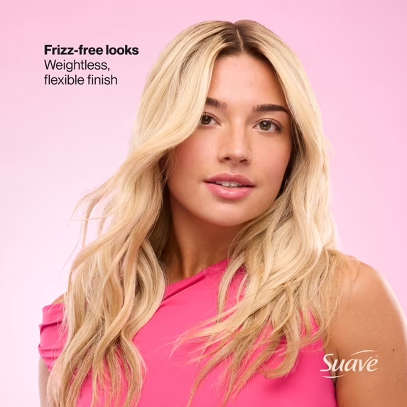 Suave Anti Frizz Flexible Hairspray For Women, Lightweight, Scented, 9.4 OZ