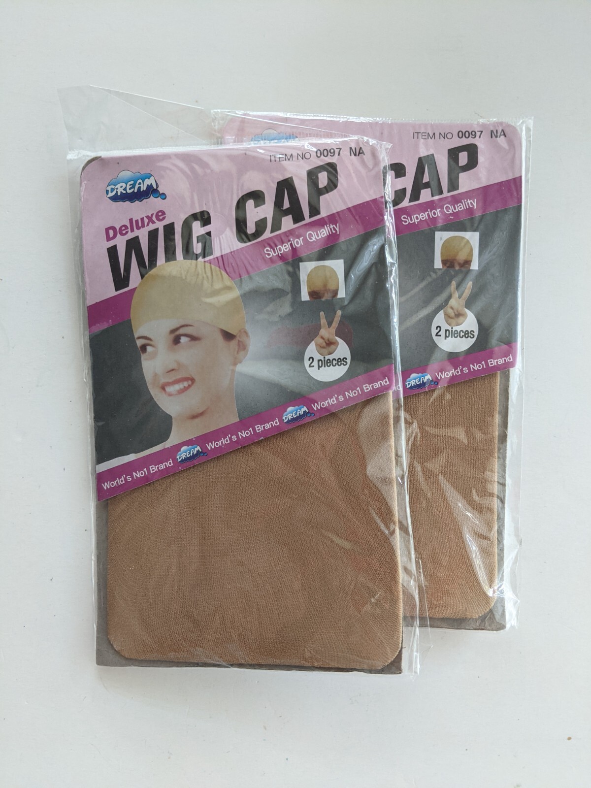Dream Deluxe Wig Cap Superior Quality One Size Fits All 669352100976 (Two packs)