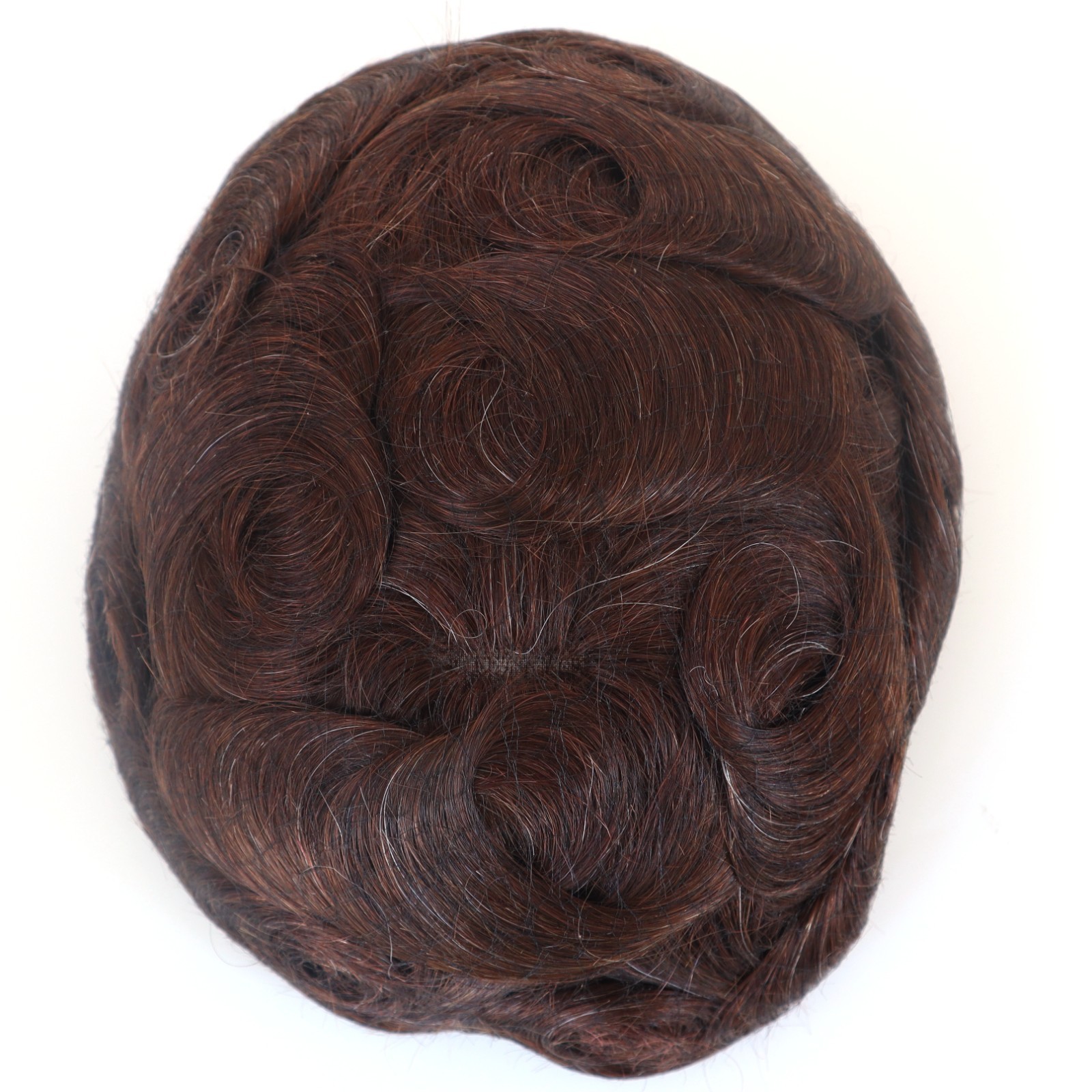 Women Toupee Human Hair Replacement System Hairpieces Fine Mono Center Skin 8×10