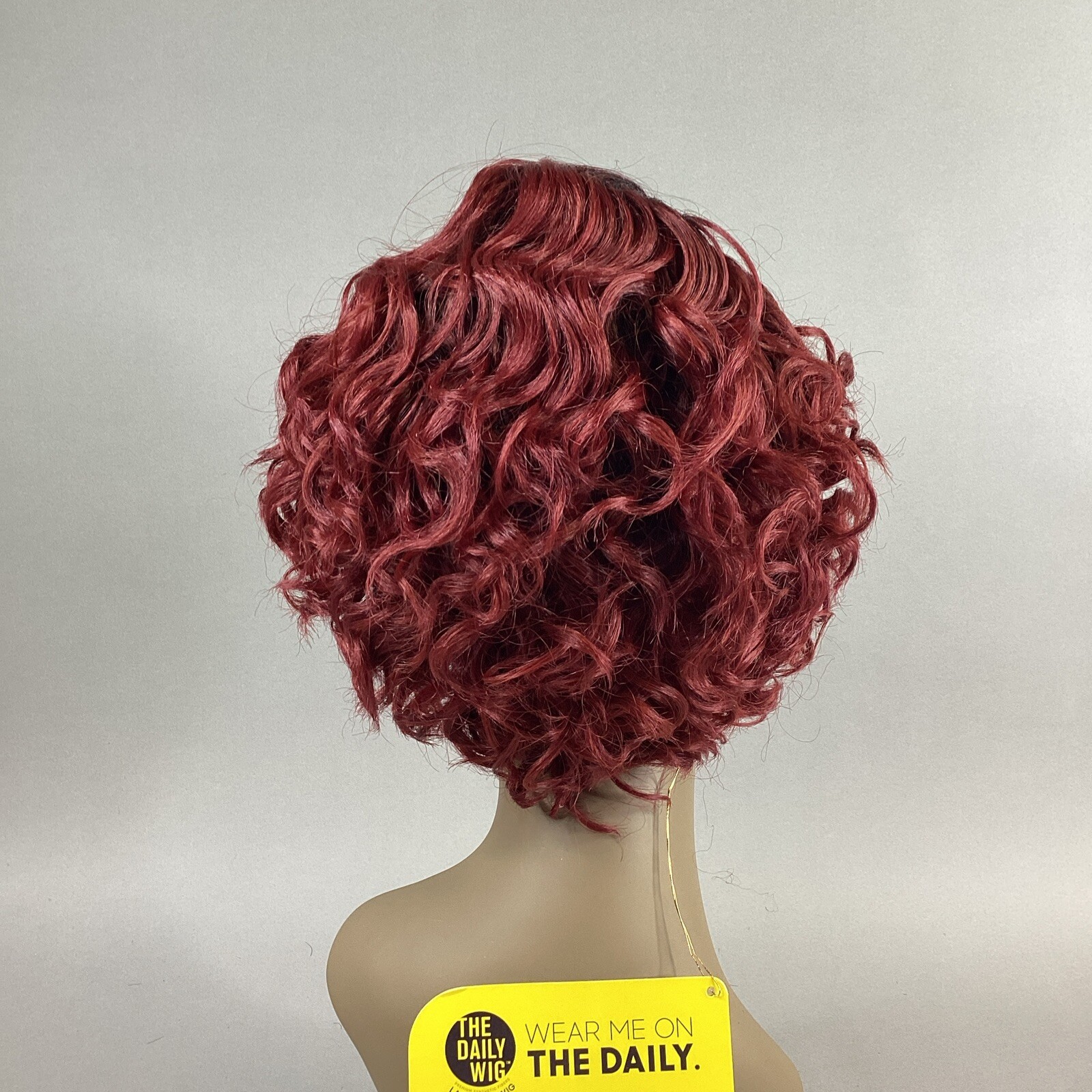 Sylvie Short Wavy #DR2/Cinnamon Wine Burgundy Premium Synthetic Lace Part Wig
