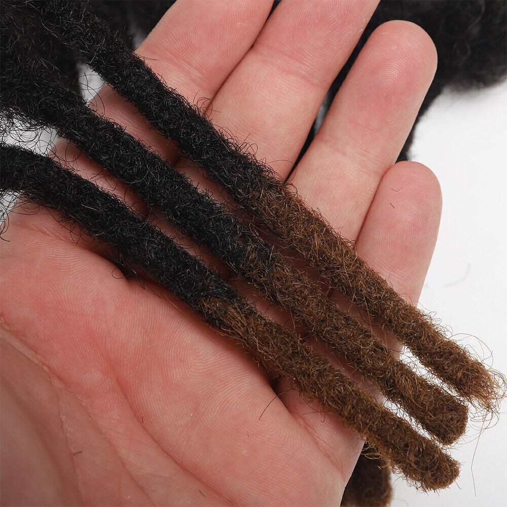 100% Real Human Hair Dreadlocks Extensions Crochet Braiding Hair Dreads Locs Men