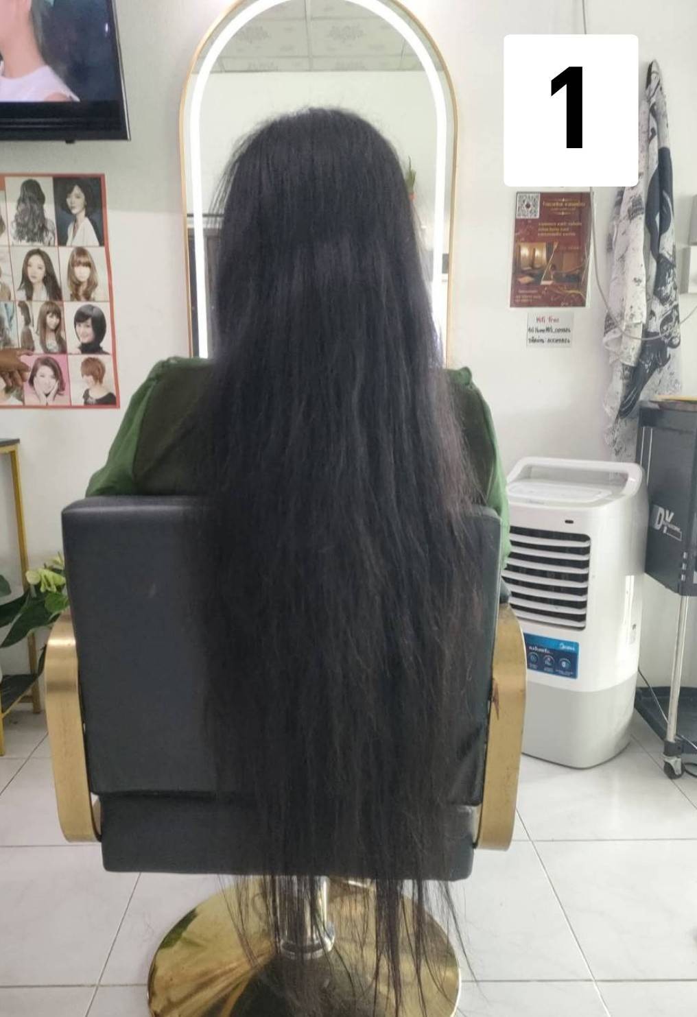 00s15p1 human hair 19 inch 0.094 Ib, 43 gr