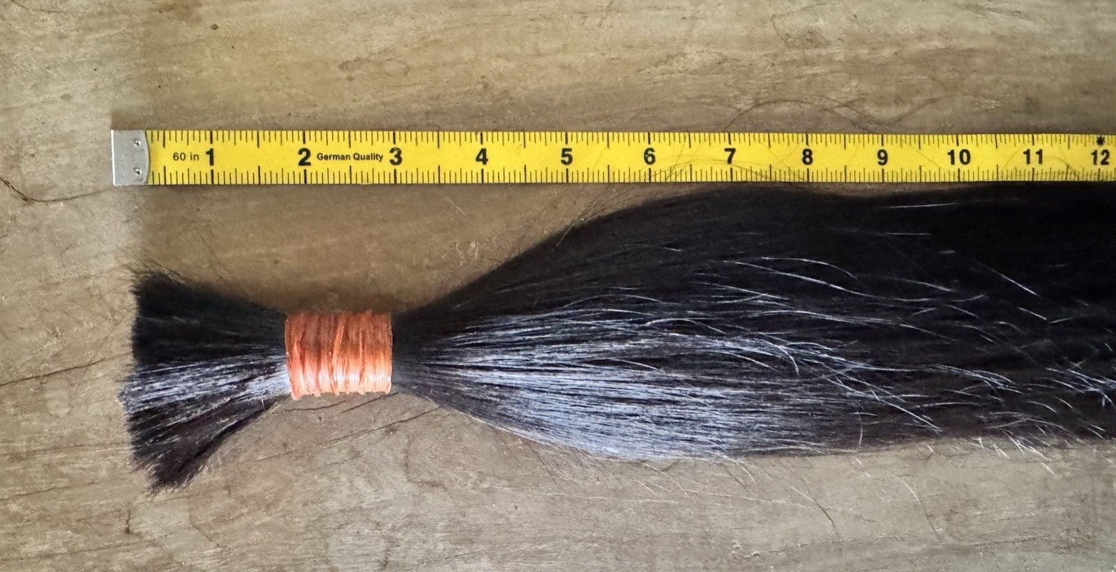 1612 Natural Human Hair Ponytail Straight Real Hair 21 Inch 110 G