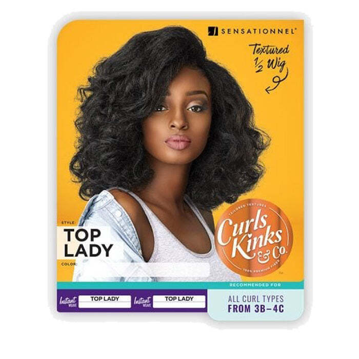 Sensationnel Instant Weave Curls K&CO Synthetic Half Wig – BOSS LADY/TOP LADY