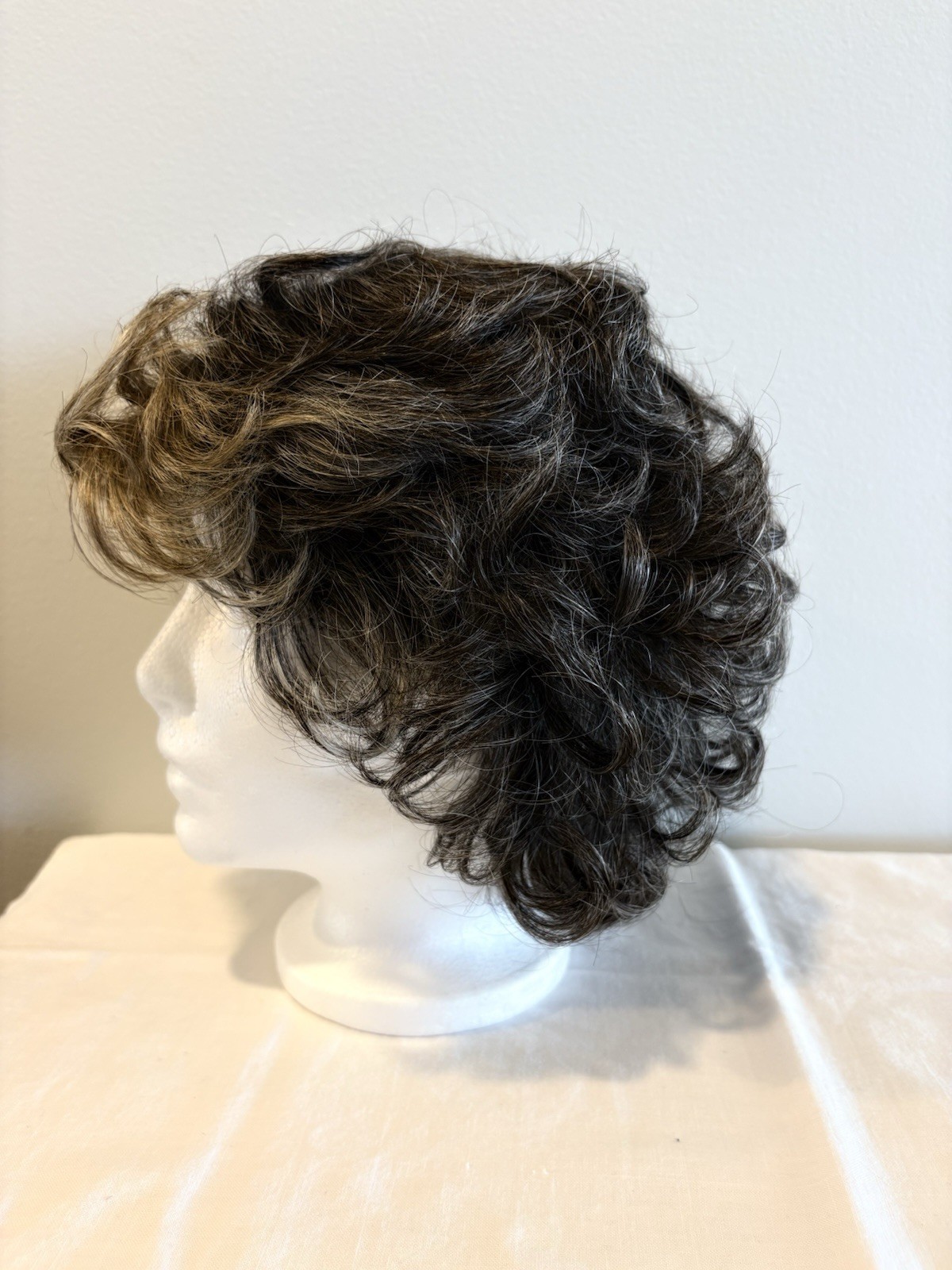 TWC The Wig Authority Fashion Club Designs RUBY Wig Blond Highlights Brown Sz L